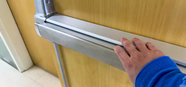 Installing a Push Bar on a Door Edmonton